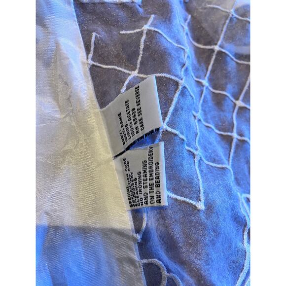 DonnAvinci White 2-Piece Dress & Embroidered Jacket Set Size 18 - Picture 11 of 16